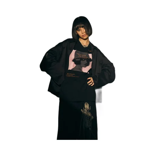 S'yte × Junji Ito -Uzumaki- Uzumaki Motif Embroidery Hakama Balloon Pants