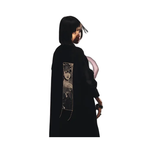 S'yte × Junji Ito -Uzumaki- Printed Patch Omnibus Long Shirt