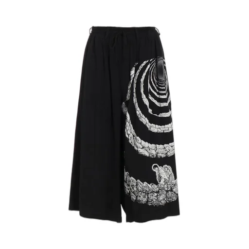 S'yte × Junji Ito -Uzumaki- The Spiral Printed Culotte Pants