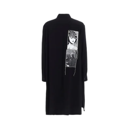 S'yte × Junji Ito -Uzumaki- Printed Patch Omnibus Long Shirt