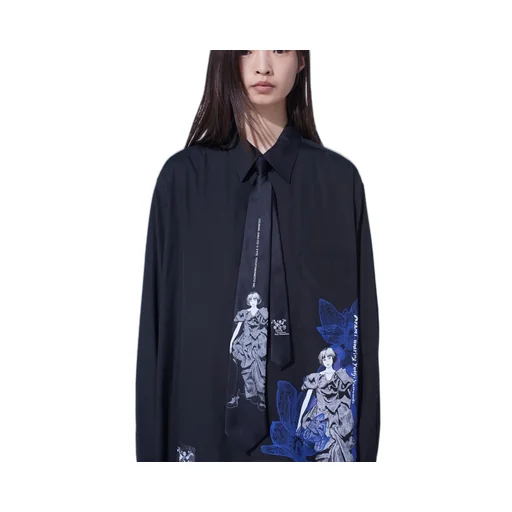 S'yte × Junji Ito -Uzumaki- Azami Wearing Yohji Yamamoto Silk Tie