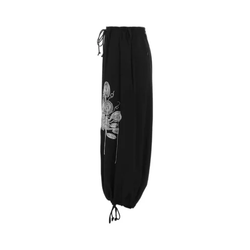 S'yte × Junji Ito -Uzumaki- Uzumaki Motif Embroidery Hakama Balloon Pants