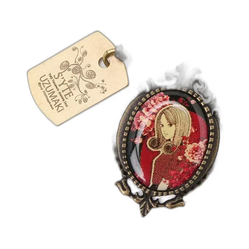 S'yte × Junji Ito -Uzumaki- Flower And Kirie Cameo Necklace
