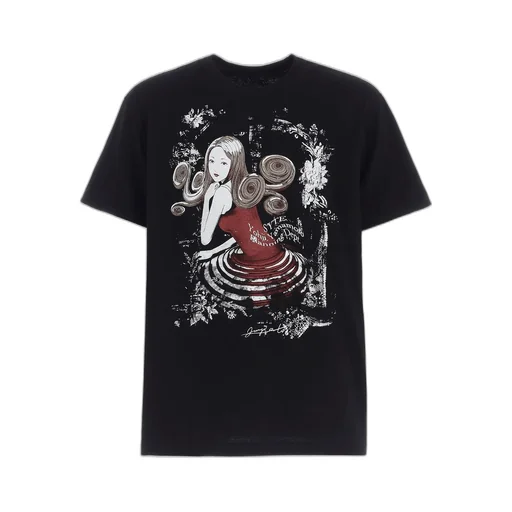 S'yte × Junji Ito -Uzumaki- Kirie’S Spiral Dress Graphic T-Shirt