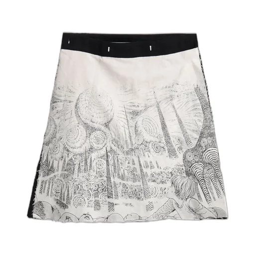 S'yte × Junji Ito -Uzumaki- Kirie Printed Wrap Skirt Pants
