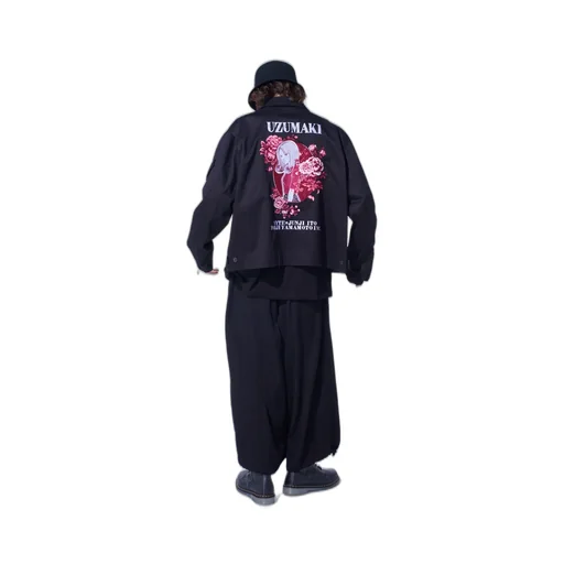 S'yte × Junji Ito -Uzumaki- Kirie Embroidery Zipper Blouson