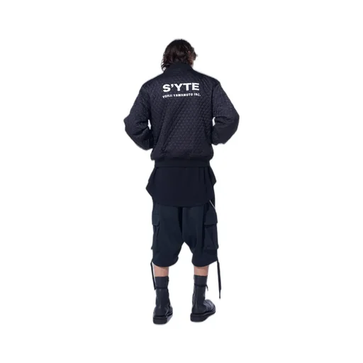 Nylon Twill Reversible Bomber Jacket