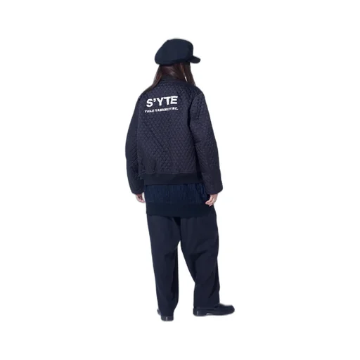 Nylon Twill Reversible Bomber Jacket