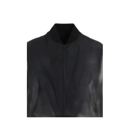 Nylon Twill Reversible Bomber Jacket