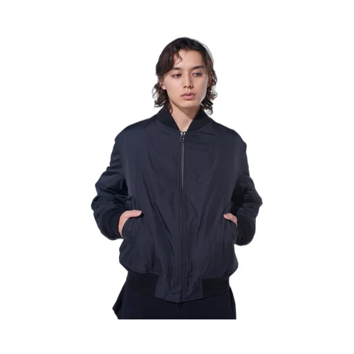 Nylon Twill Reversible Bomber Jacket