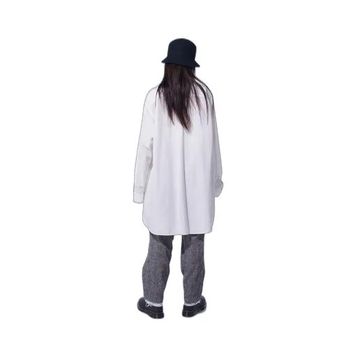 Cotton Linen Drawstring Pocket Shirt