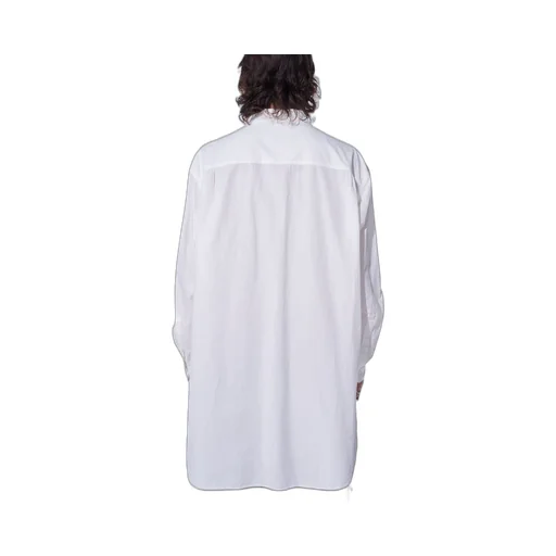 Cotton Linen Drawstring Pocket Shirt