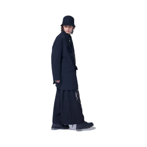Washer Wool Gabardine Print Embroidery Tailored Jacket