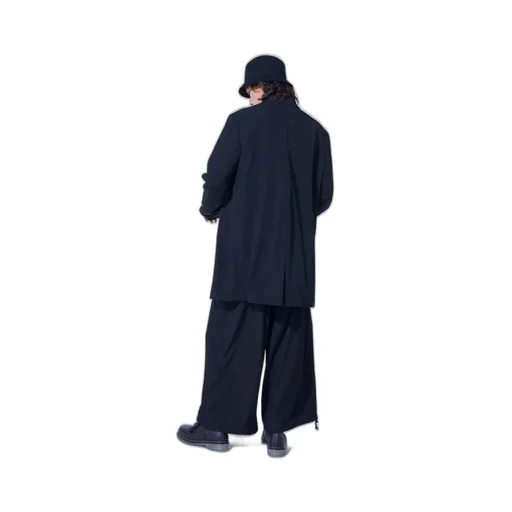Washer Wool Gabardine Print Embroidery Tailored Jacket