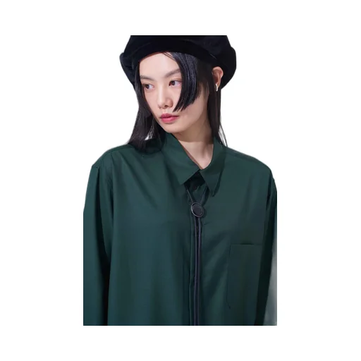 Brass Logo Motif Loop Tie