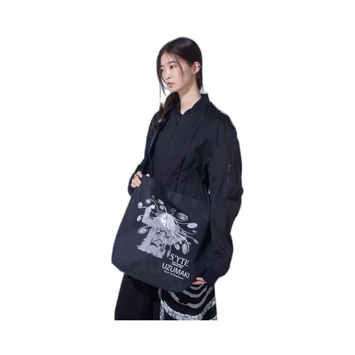 S'yte × Junji Ito -Uzumaki- Kirie＆Azami Wearing Yohji Yamamoto Printed Bag
