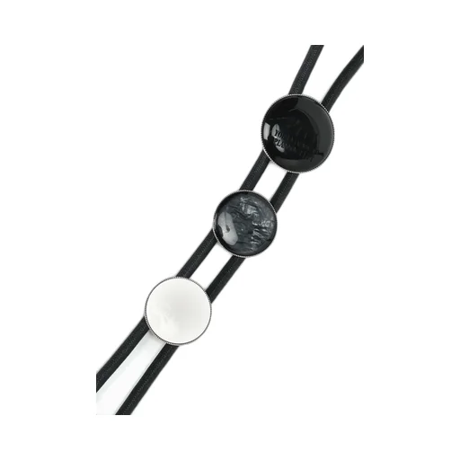 Brass Logo Motif Loop Tie