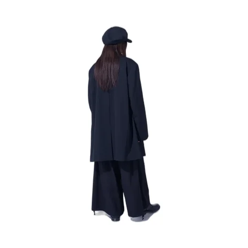 Washer Wool Gabardine Print Embroidery Balloon Pants