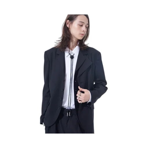 Brass Logo Motif Loop Tie