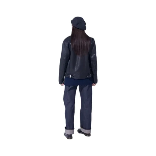 Washed Sheep Leather Classic Single-Breasted Jacket