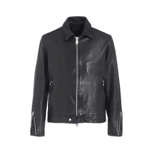 Washed Sheep Leather Classic Single-Breasted Jacket