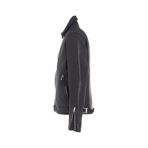Washed Sheep Leather Classic Single-Breasted Jacket