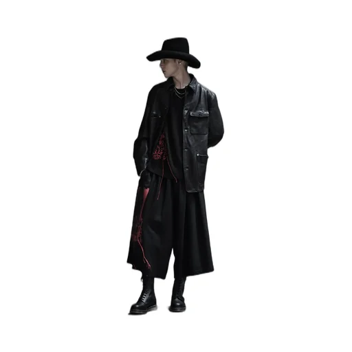 Washed Sheep Leather Coverall With Workwear Details