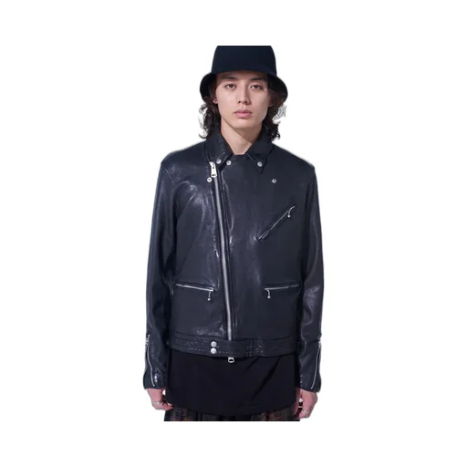 Washed Sheep Leather Classic Double Riders Jacket