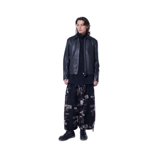 Washed Sheep Leather Classic Single-Breasted Jacket