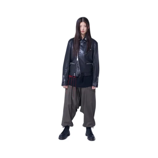 Washed Sheep Leather Classic Double Riders Jacket