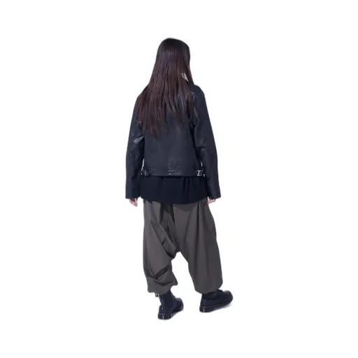 Washed Sheep Leather Classic Double Riders Jacket
