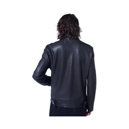Washed Sheep Leather Classic Single-Breasted Jacket