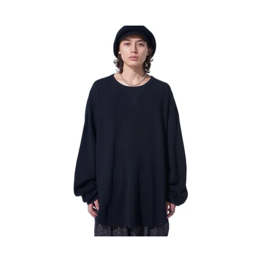 16/Thermal Waffle Gusset Oversized T-Shirt