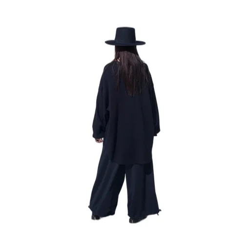 16/Thermal Waffle Gusset Oversized T-Shirt