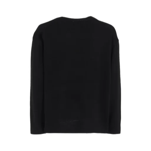 7G Wool-Blend Intarsia Message Pullover