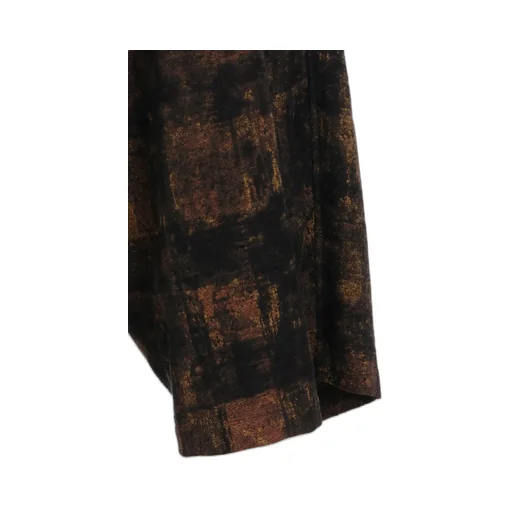 Check Jacquard Wide Sarouel Pants