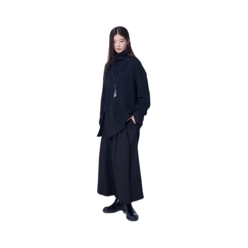 16/Thermal Waffle Turtle Neck T-Shirt