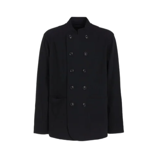 Cotton Jersey Stand Collar Double Jacket