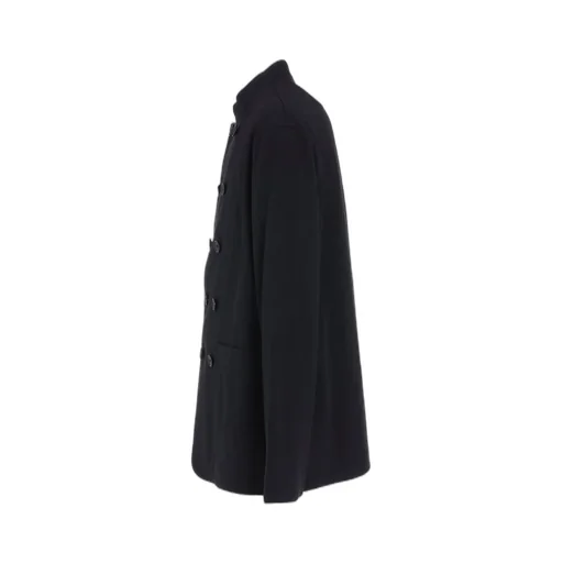 Cotton Jersey Stand Collar Double Jacket