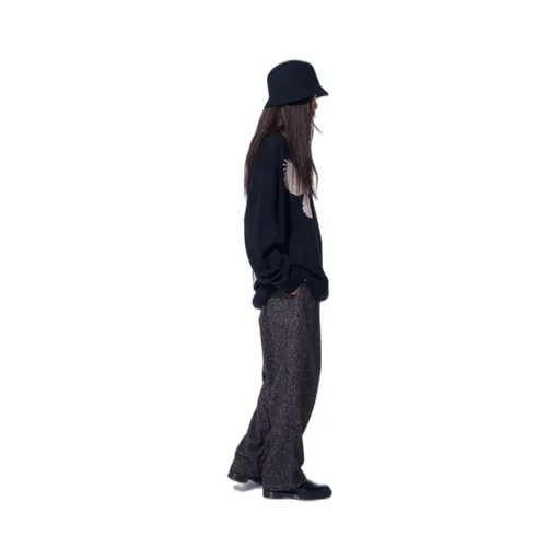 Brushed Twill Needle Punch Tapered Pants