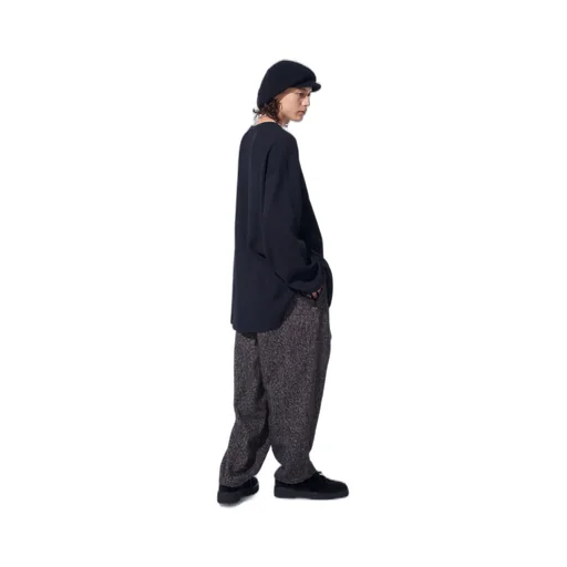 Brushed Twill Needle Punch Tapered Pants