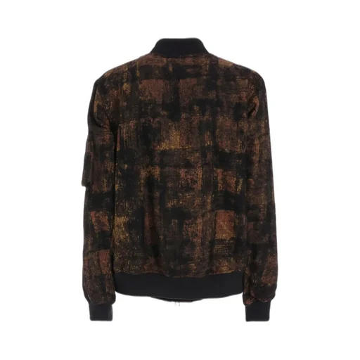 Check Jacquard Bomber Jacket