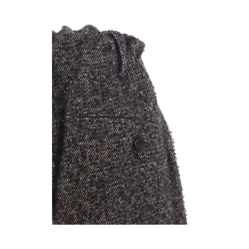 Brushed Twill Needle Punch Tapered Pants