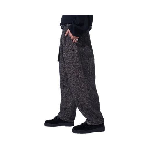 Brushed Twill Needle Punch Tapered Pants
