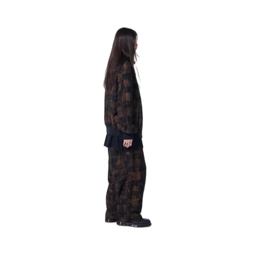 Check Jacquard Bomber Jacket