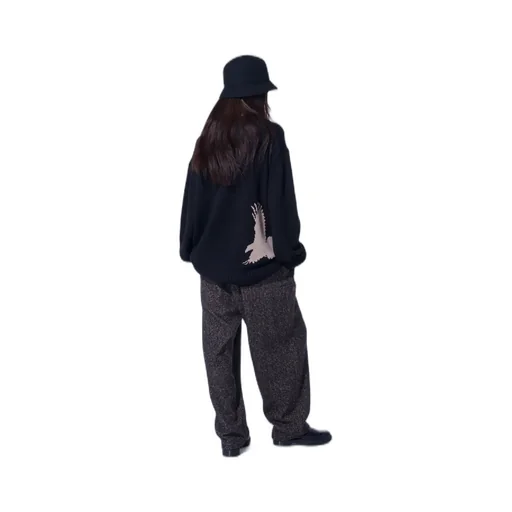 Brushed Twill Needle Punch Tapered Pants