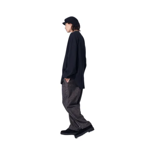 Brushed Twill Needle Punch Tapered Pants