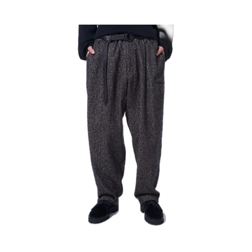 Brushed Twill Needle Punch Tapered Pants