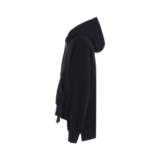 French Terry Asymmetrical Zip-Up Hoodie