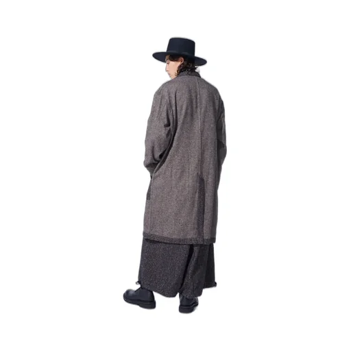 Brushed Twill Needle Punch Shop Coat